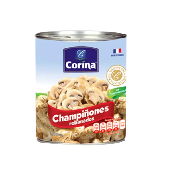 Champiñones corina 186 gr lata