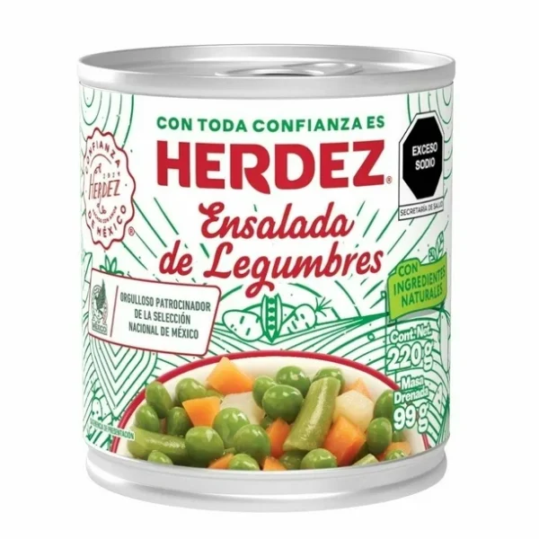 Ensalada de legumbres herdez 220 gr lata