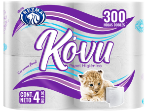 Papel higienico kovu c/4 rollos