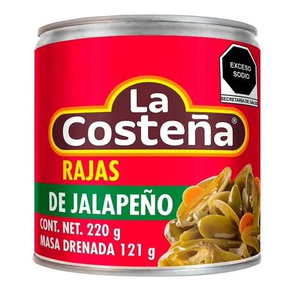 Rajas la costeña 220 gr lata