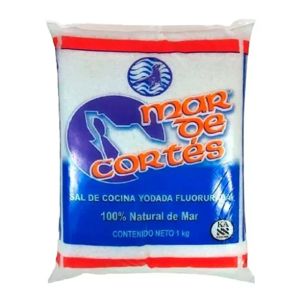 Sal mar de cortes de 1 kg bolsa