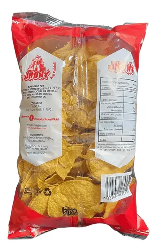 Totopos redondos jhony bolsa