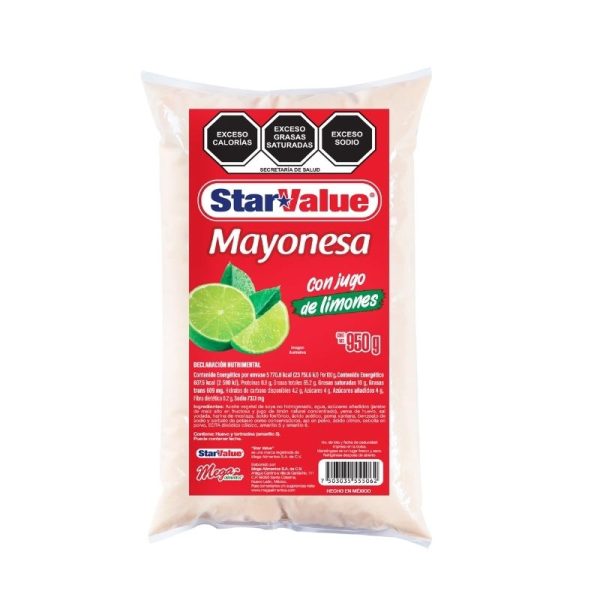 Mayonesa con limones bolsa 220 gr